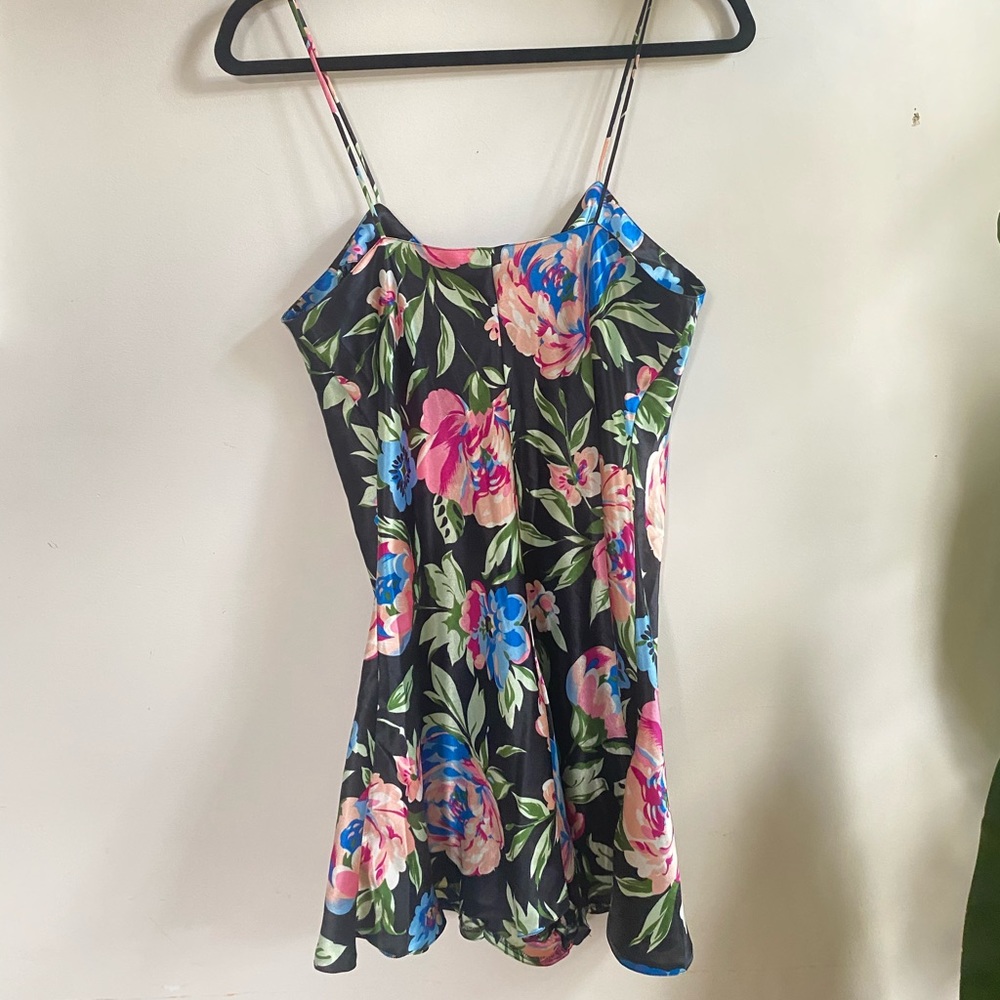 Vintage silky slip romper M - Picture 2 of 5